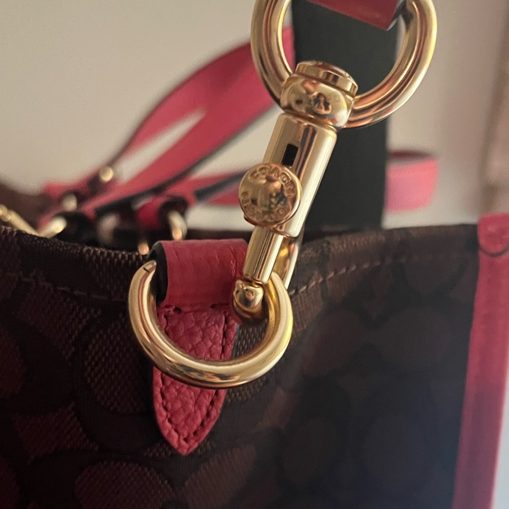 Coach Dempsey Stripe Tote - Picture 7 of 12